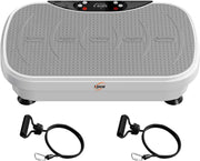 White Vibration Plate Exercise Machine for Weight Loss & Lymphatic Drainage