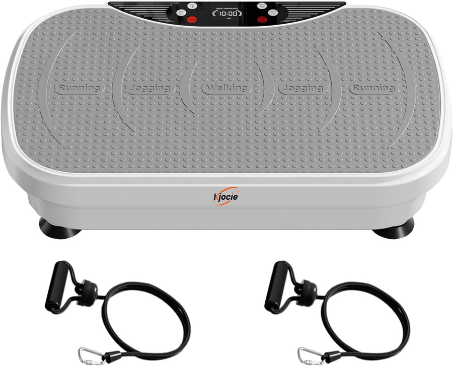 White Vibration Plate Exercise Machine for Weight Loss & Lymphatic Drainage