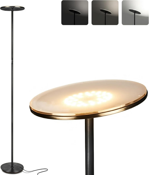 LED Torchiere Floor Lamp Super Bright Dimmable Uplight Modern Standing