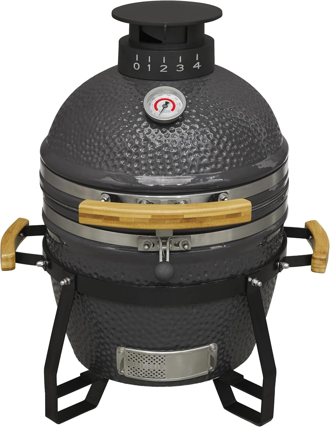 16" Ceramic Kamado BBQ Grill Smoker Oven | Charcoal Outdoor Cooker, Temp Control