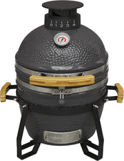 16" Ceramic Kamado BBQ Grill Smoker Oven | Charcoal Outdoor Cooker, Temp Control
