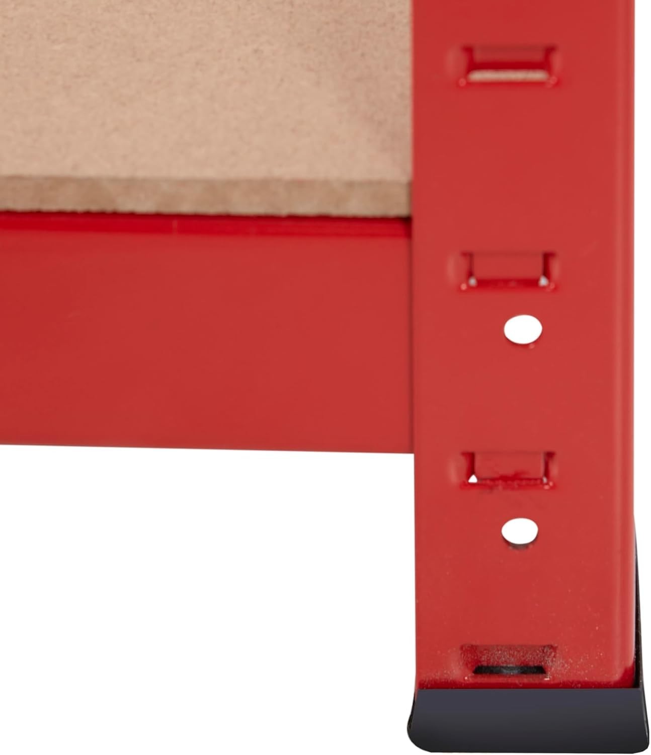 Heavy Duty Red Garage Workbench 600kg Capacity with Upper & Lower Shelves 120cm