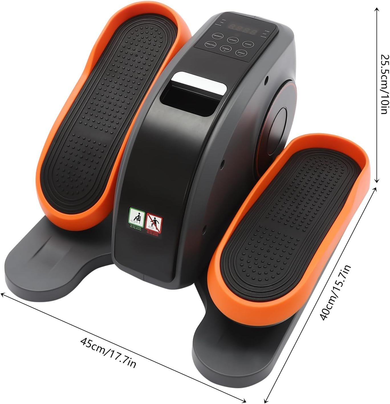 Under Desk Electric Elliptical Exerciser Quiet Remote LCD Seated Pedal