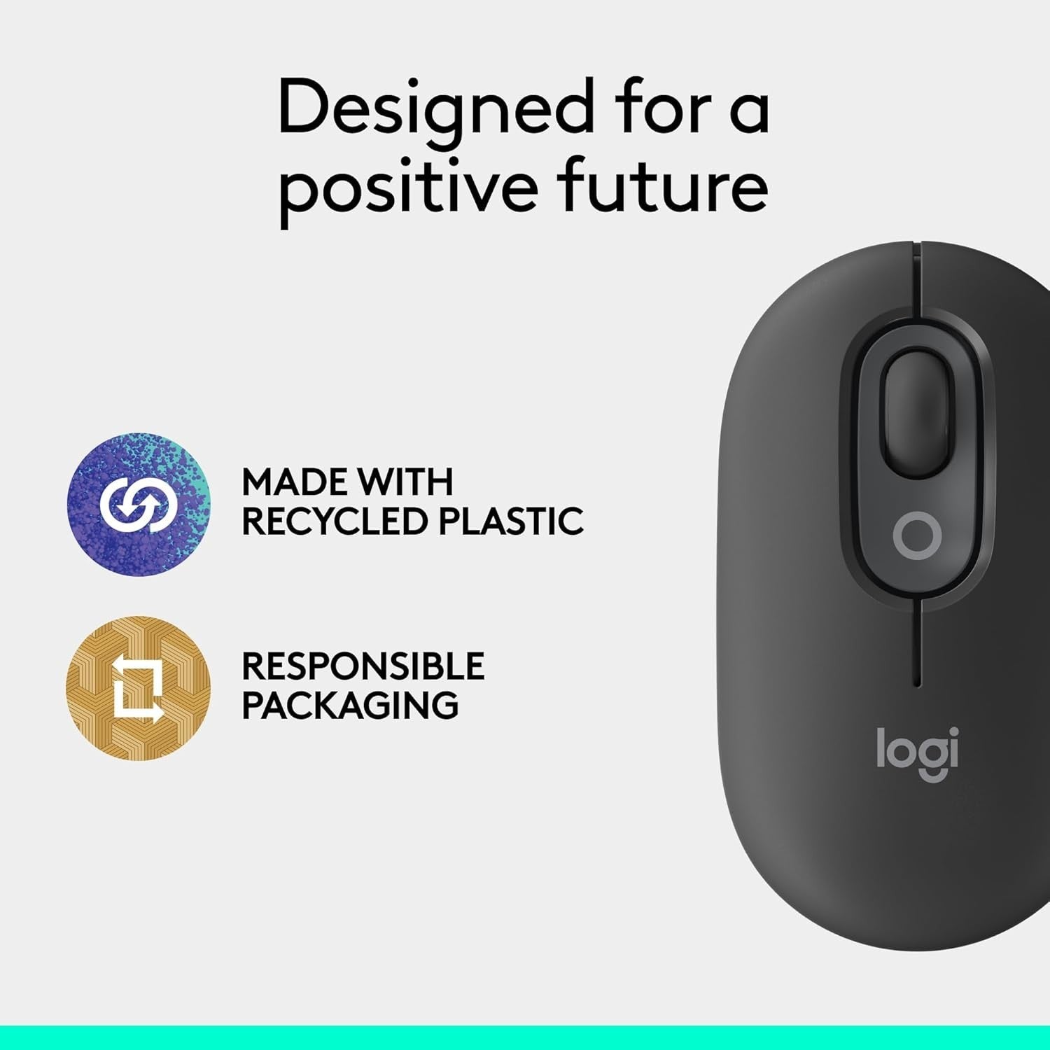 Compact Wireless Bluetooth Mouse Quiet Clicks Multi Device