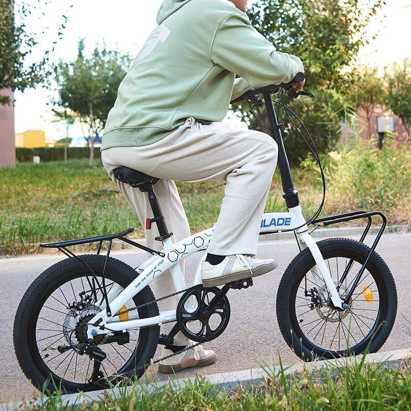 Lightweight 20” Folding Bike with 7-Speed Shimano & Disc Brakes