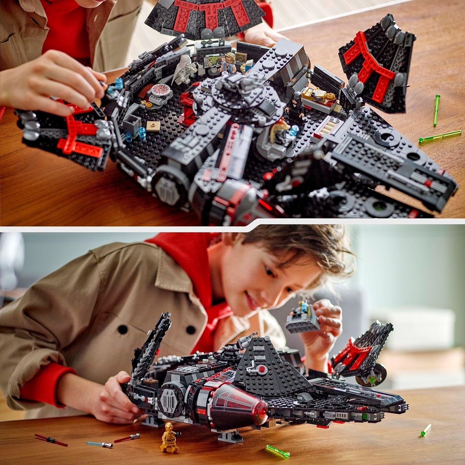 Star Wars The Dark Falcon 1579pcs Starship Building Set w Minifigs