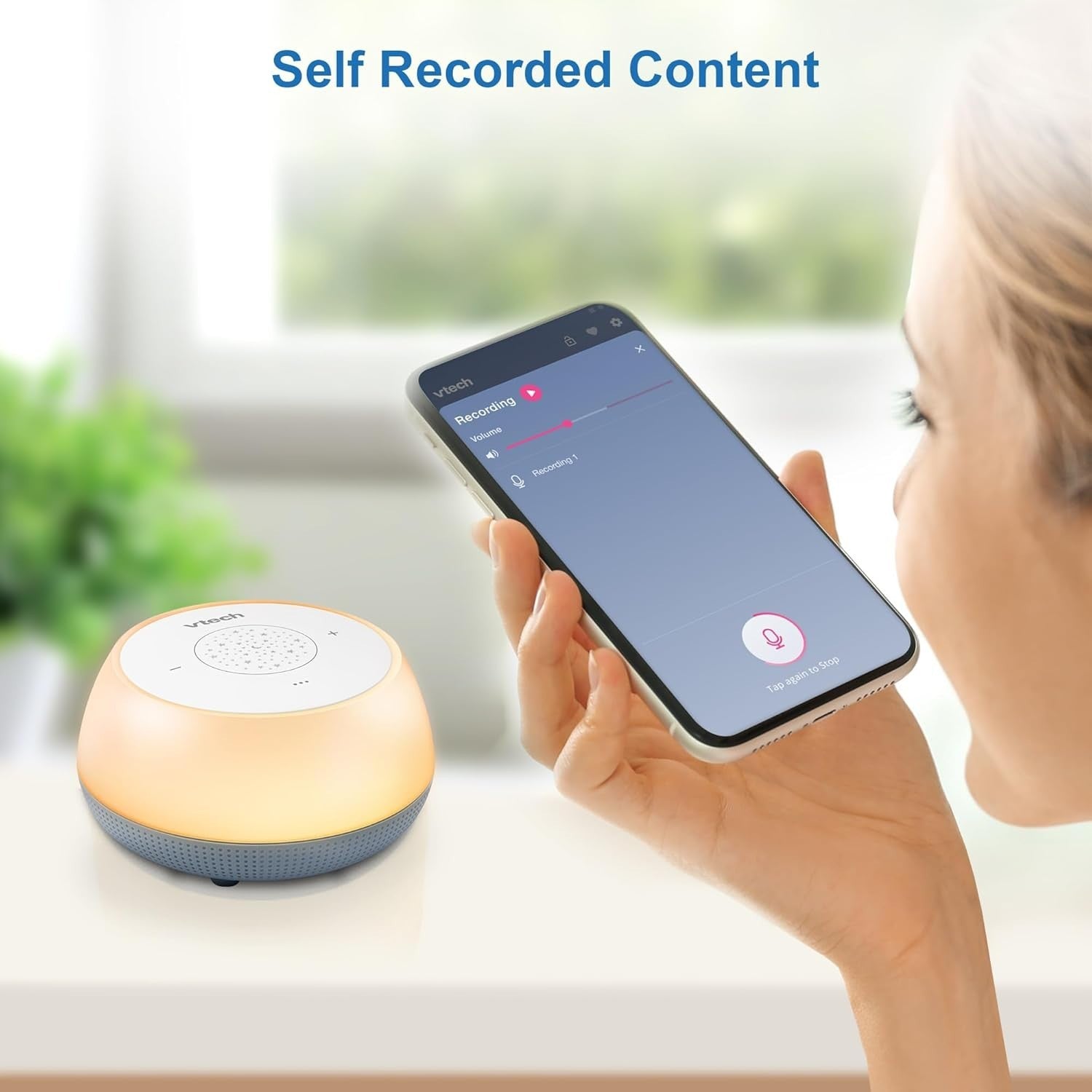 Baby Sleep Training Soother White Noise Stories Night Light Projector Bluetooth