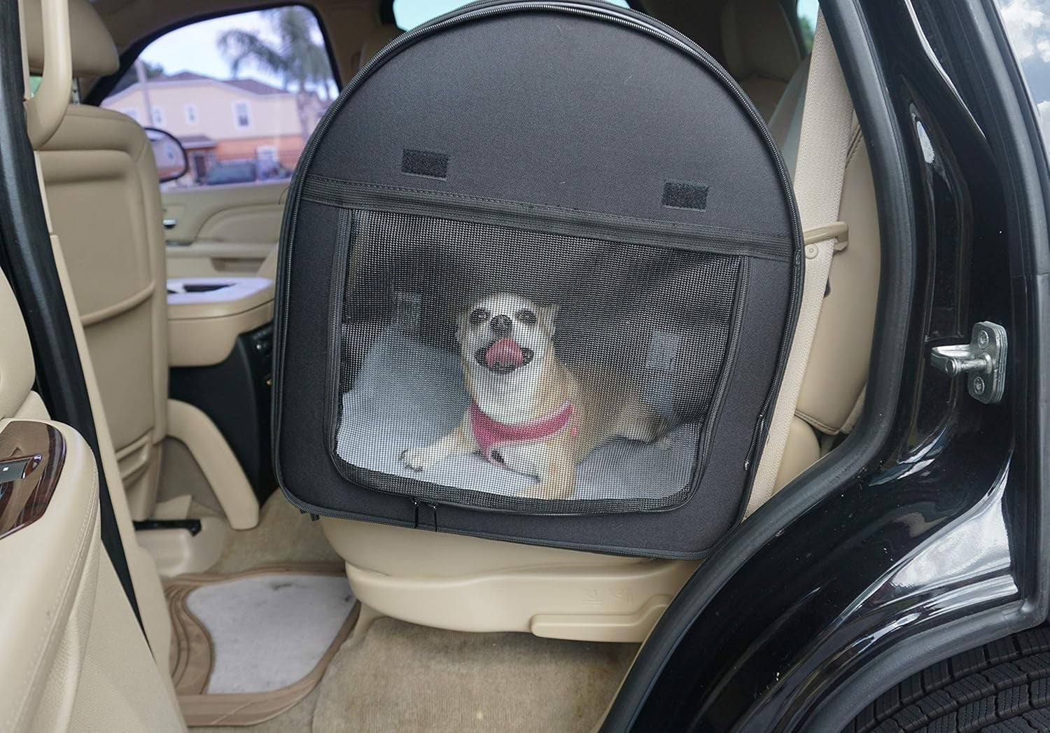 Double Soft Pet Travel Crate 2-in-1 Portable Dog Cat Carrier Foldable Kennel