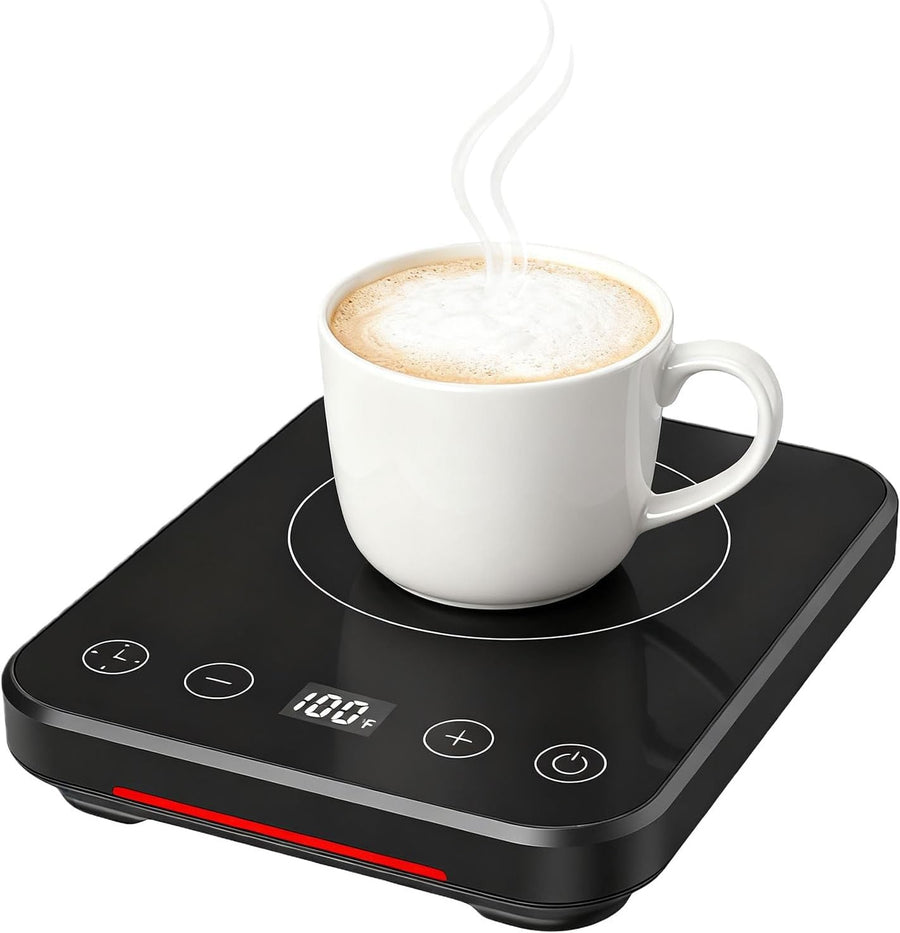 Coffee Mug Warmer Grey 6 Temp Settings 12H Timer Heater