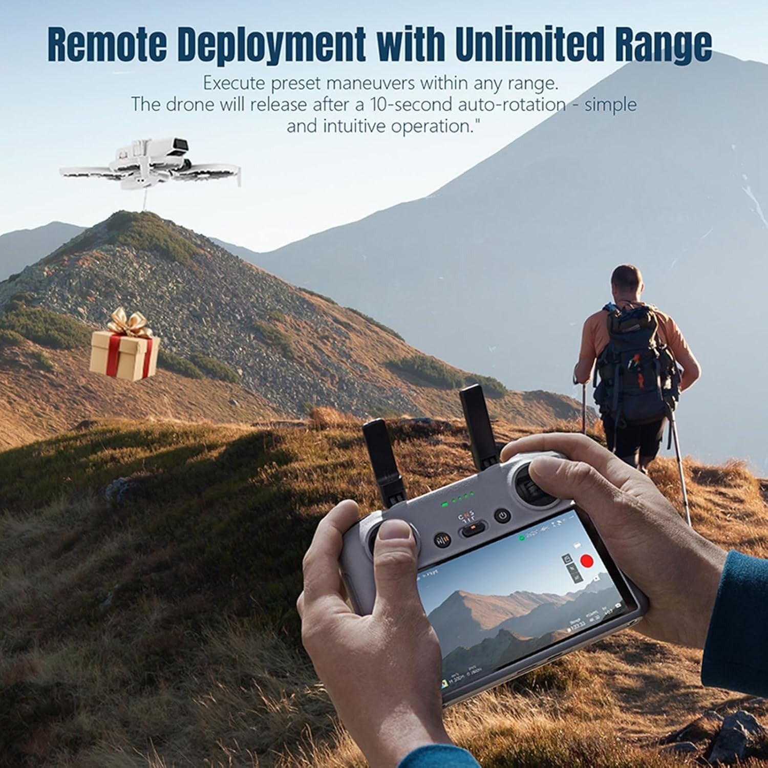 Drone Airdrop System for DJI FLIP with Payload Release & 1/4 Screw