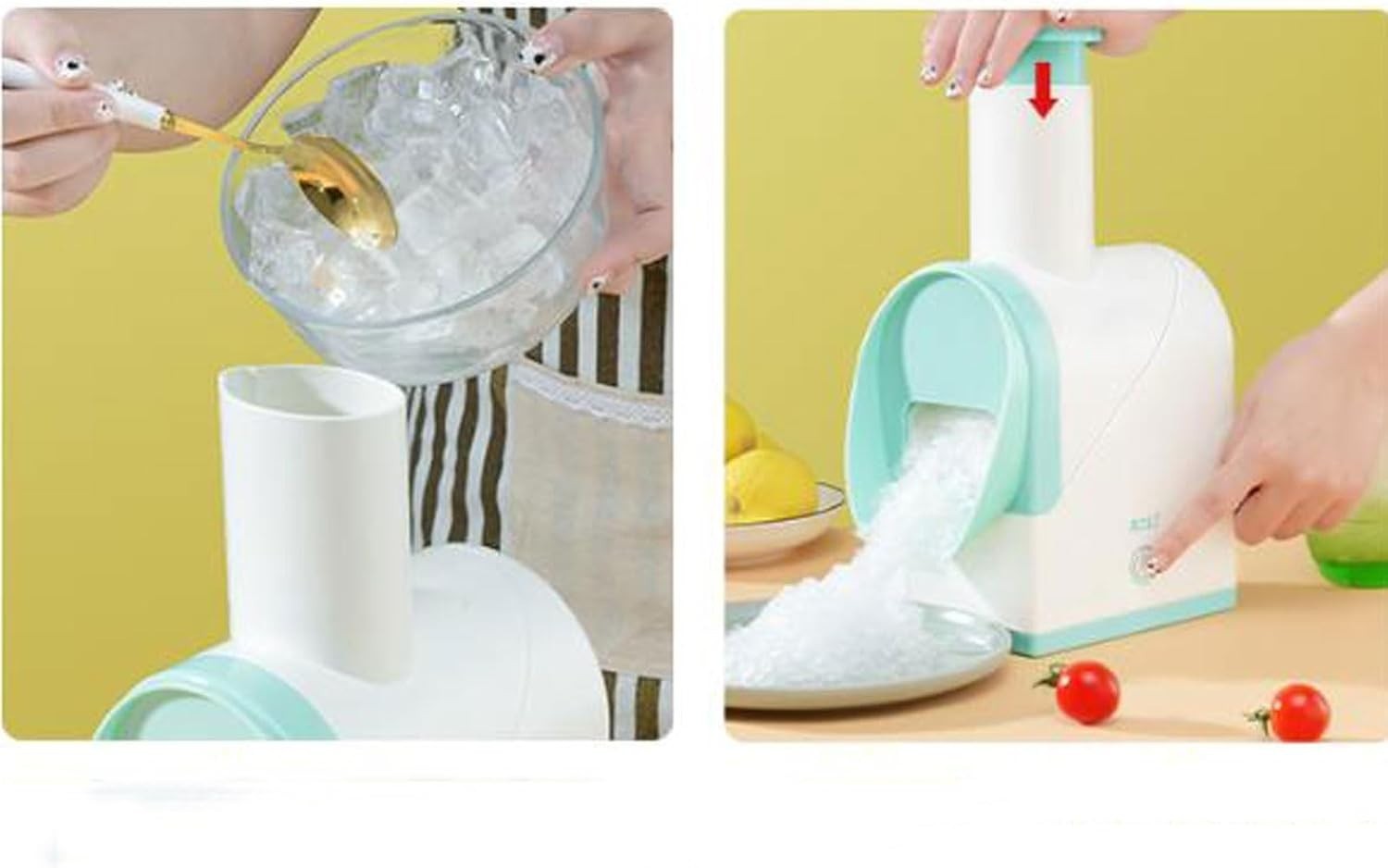 Portable Shaved Ice Machine USB Electric Ice Crusher Slushie Snow Cone