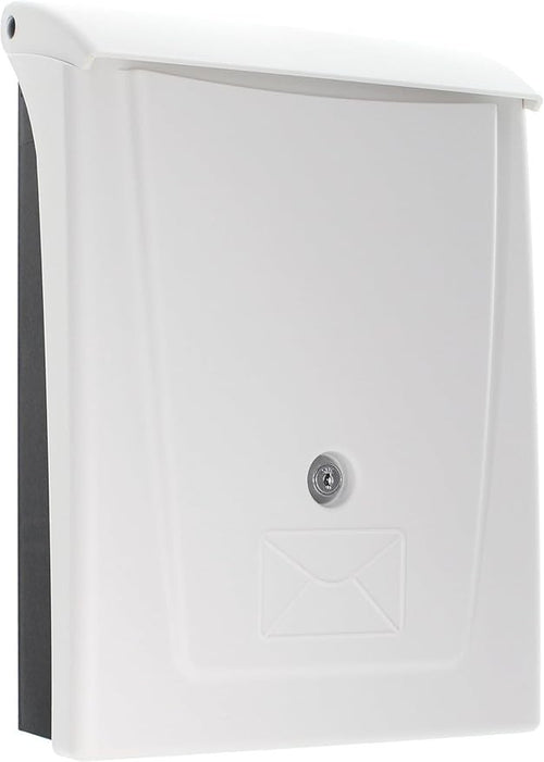 Lockable Waterproof Wall Mount Mailbox – UV Resistant, Fits A4 & Small Parcels