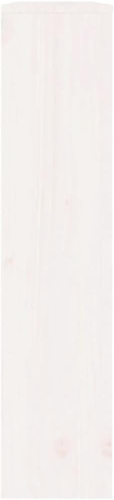 White Radiator Cover Solid Pine Wood Slatted Shelf 108.5x19x84cm