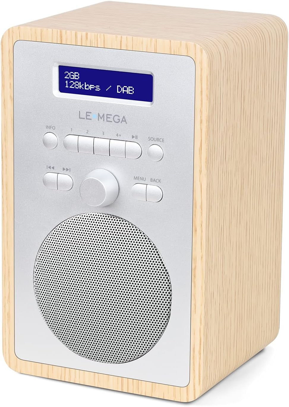 DAB DAB+ Digital Radio FM Dual Alarm Clock Sleep Timer Headphone Jack