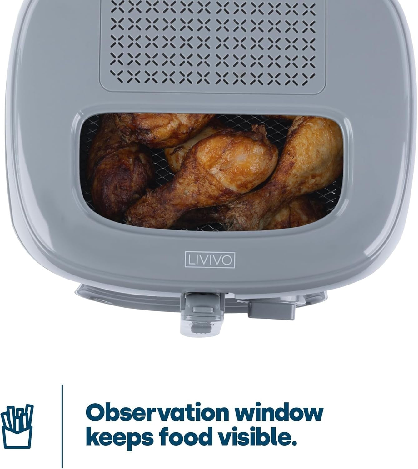 2.5L Electric Deep Fat Fryer 1800W Countertop Non-Stick Viewing Window