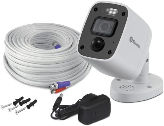 4K Security Camera Add On Bullet Camera Color Night Vision Motion Alert