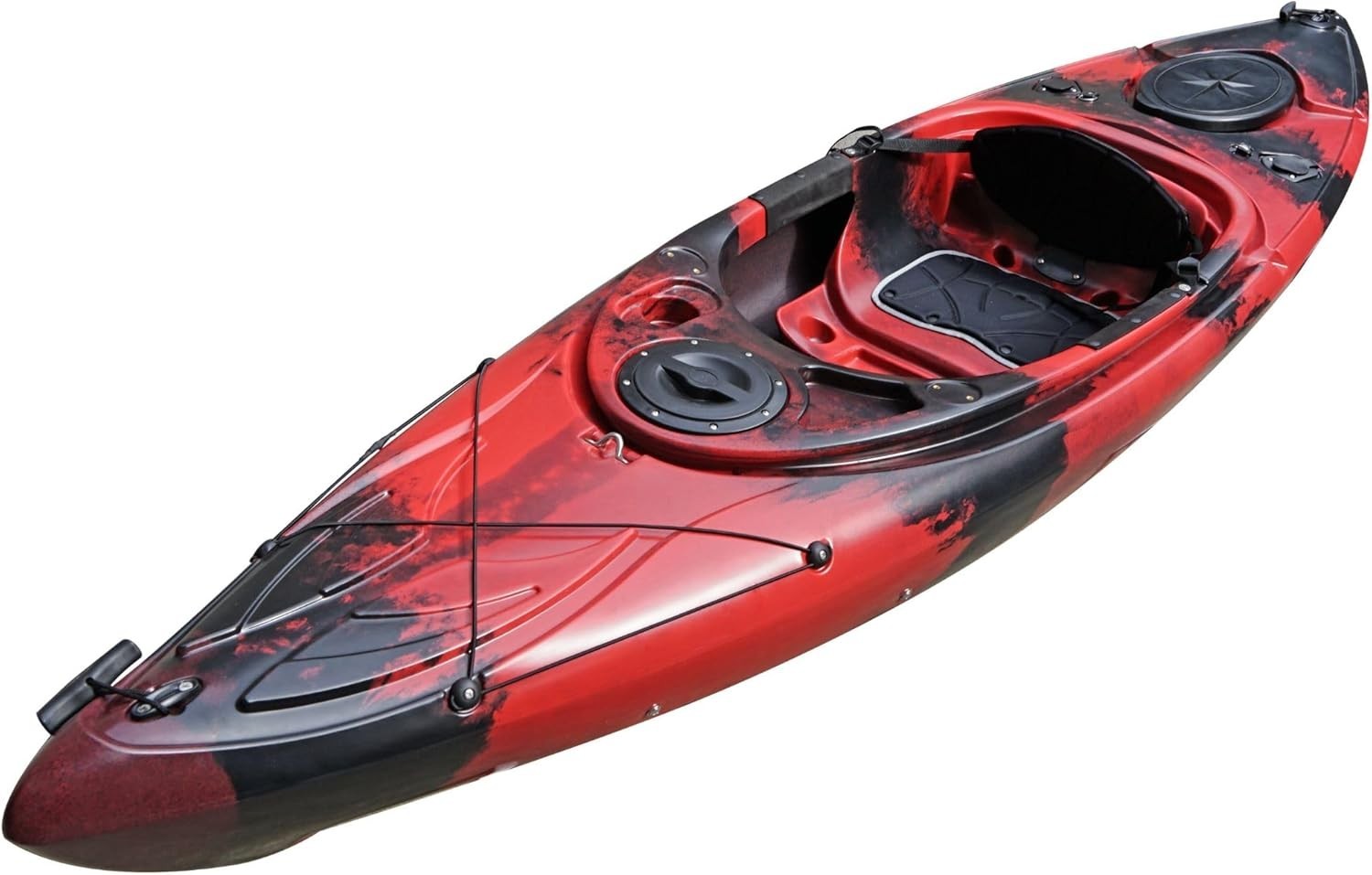 Sit Inside Kayak Recreational Fishing Canoe w/ Paddle Seat Red