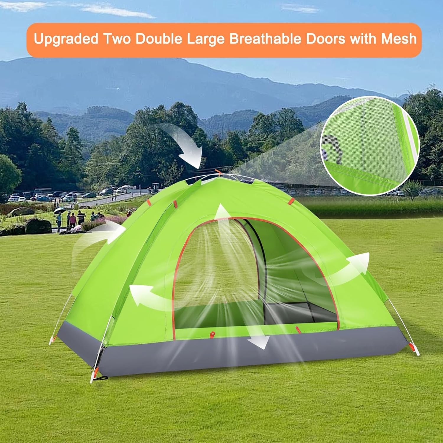 2-3 Man Automatic Pop Camping Tent Waterproof
