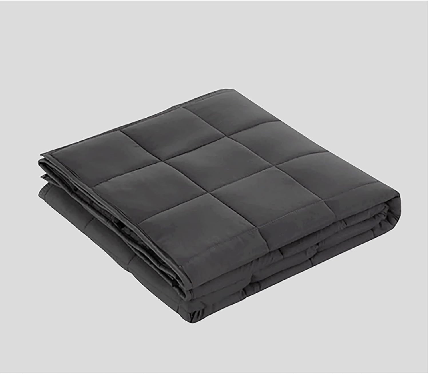 Grey Weighted Blanket 150x200cm 9kg for Stress & Anxiety Relief