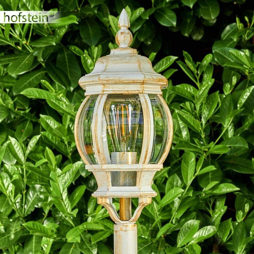 Outdoor Floor Lamp Lentua – Antique Look Gold, E27 Socket, IP44 (120 cm)
