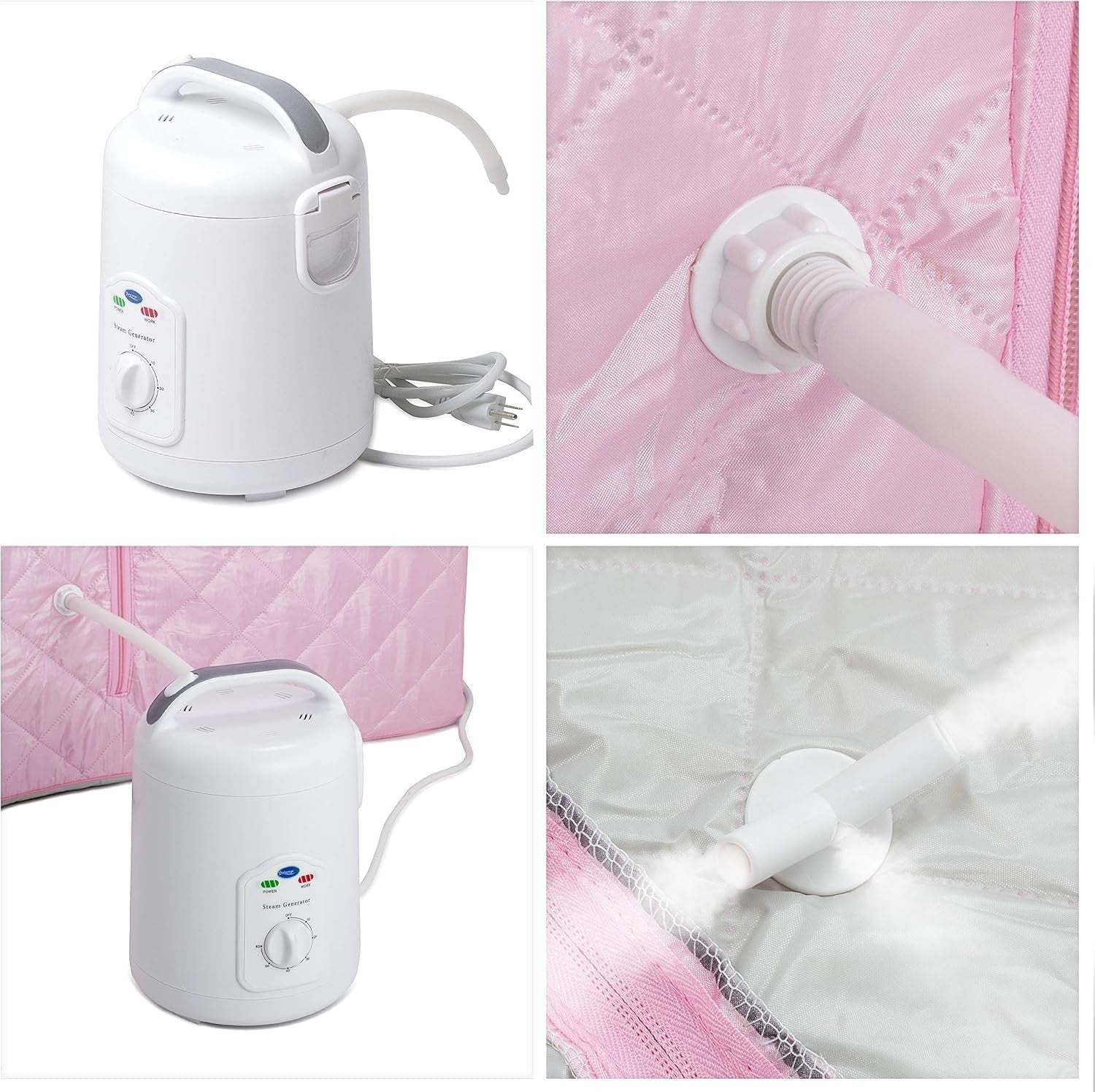 Oversized Portable Steam Sauna Home Spa 800W Timer Detox Weight Loss Chair Light