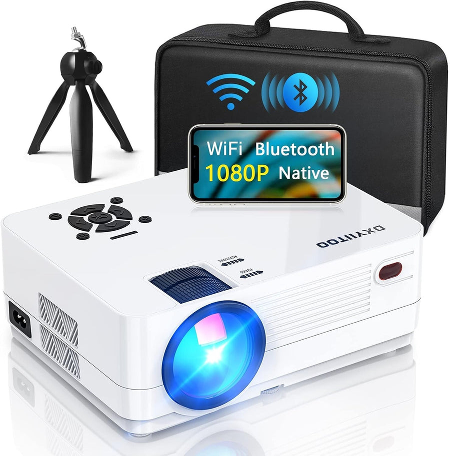 1080P WiFi Bluetooth Projector 300" Home Theater 4K Support Full HD