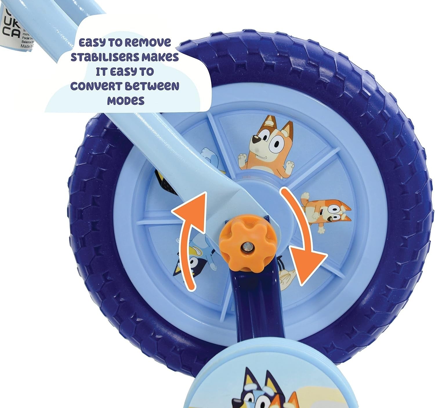 Kids 2 In 1 Balance Bike Training Bicycle Pedals Stabilisers Blue