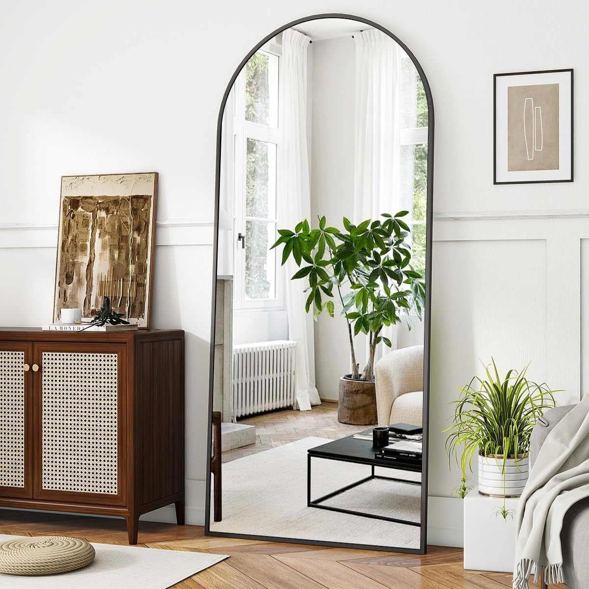 Full Length Arch Mirror 171x76cm Wall Leaning Floor Standing Dressing