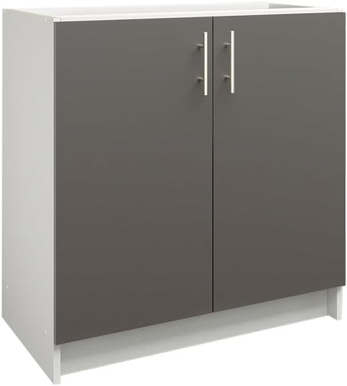 800mm Dark Grey Matt Kitchen Base Cabinet Cupboard Storage Unit Modern