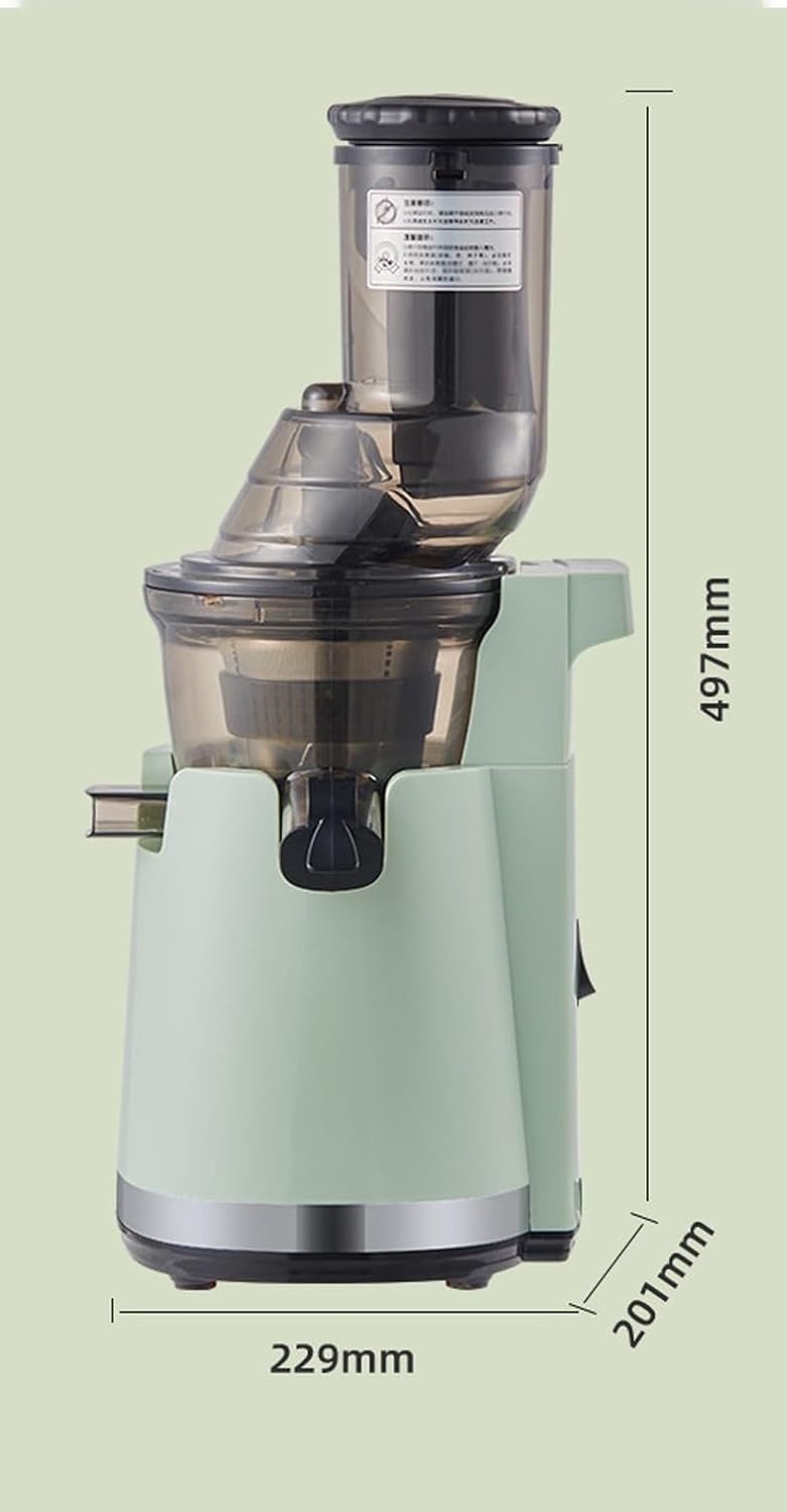 Blue Automatic Cold Press Juicer Dual Speed 96% Pure Juice Anti Drip