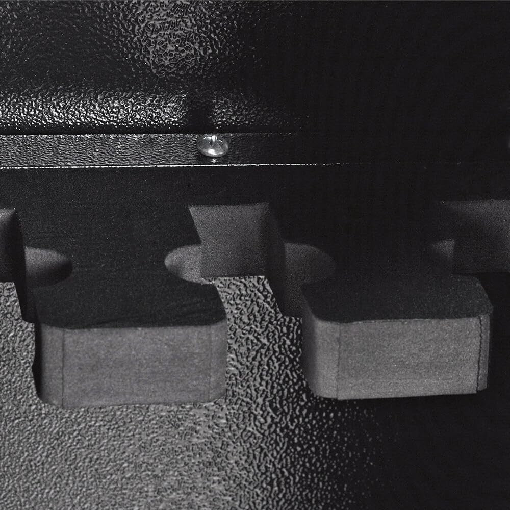 Secure 3-Gun Rifle & Shotgun Safe with 7-Level Lock, Black, 130x20x25cm