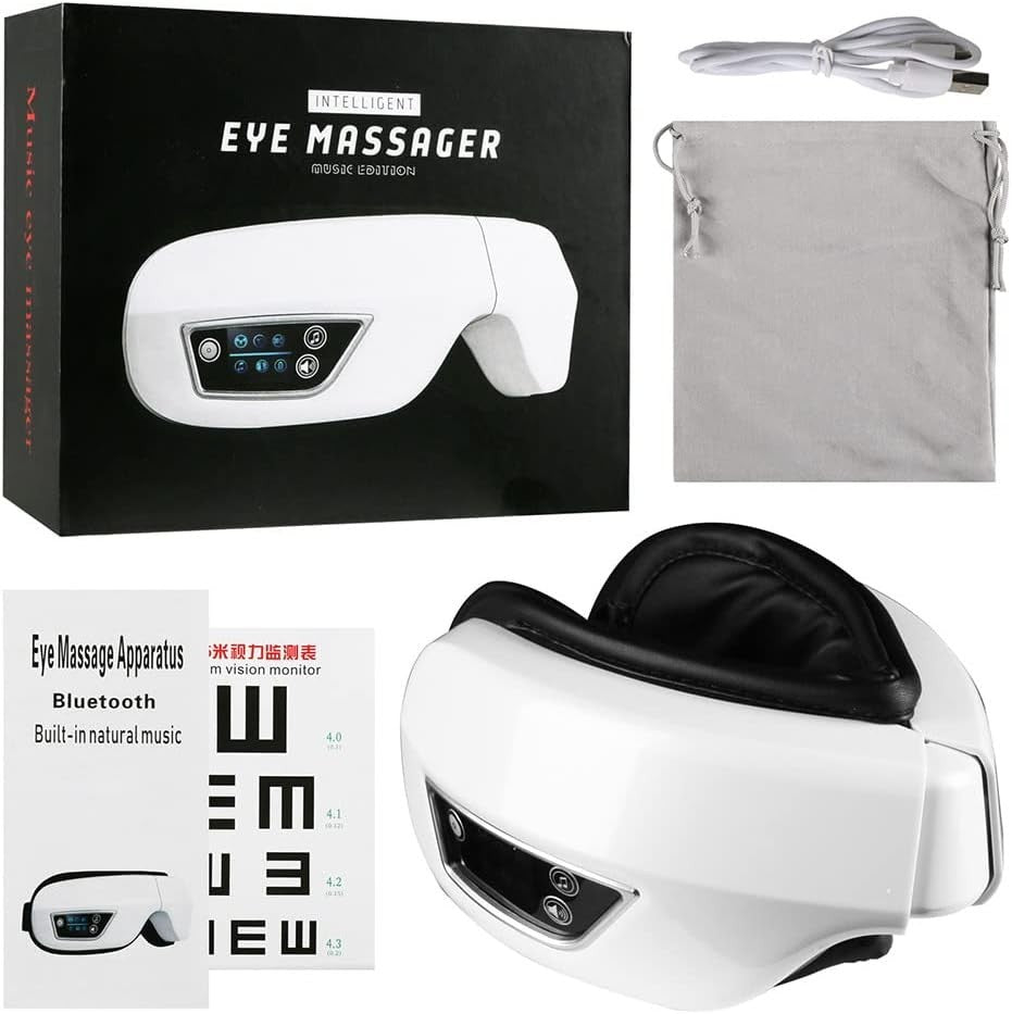 6D Airbag Eye Massager Heat Vibration Music Sleep Mask