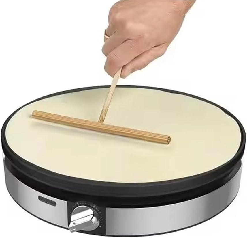 Electric Crepe Maker 1100W Nonstick Grill Plate – Thermostatic Temp Control