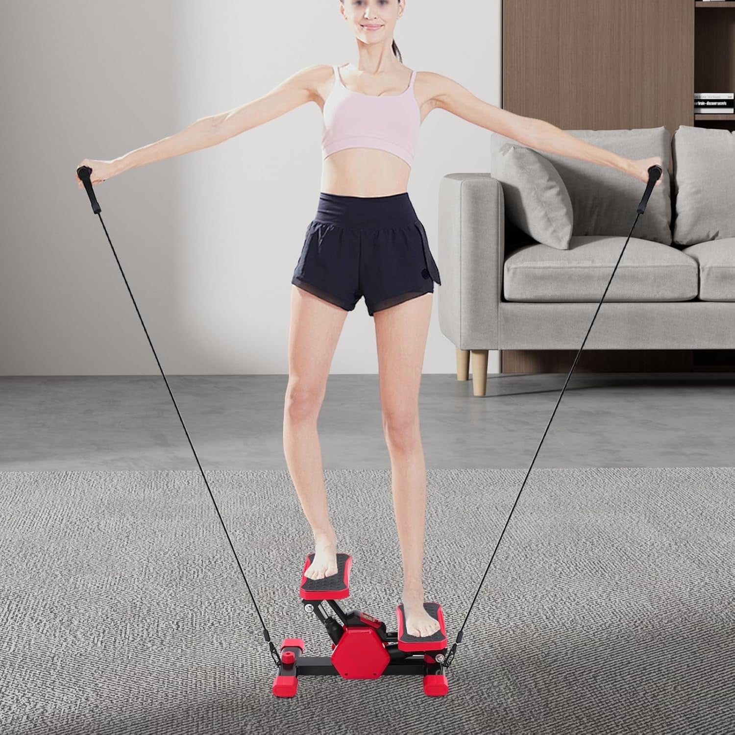 Mini Under Desk Elliptical Stepper Electric Sit Stand Pedal Trainer LCD