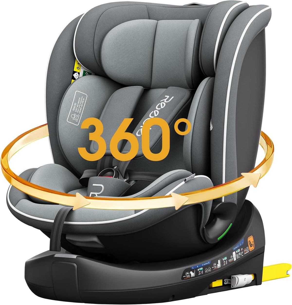 360° ISOFIX i-Size Child Car Seat 40–150cm Birth–12Y Rear Forward Facing