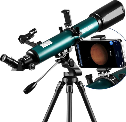 Telescope for Astronomy with Smartphone Adapter & Adjustable Tripod