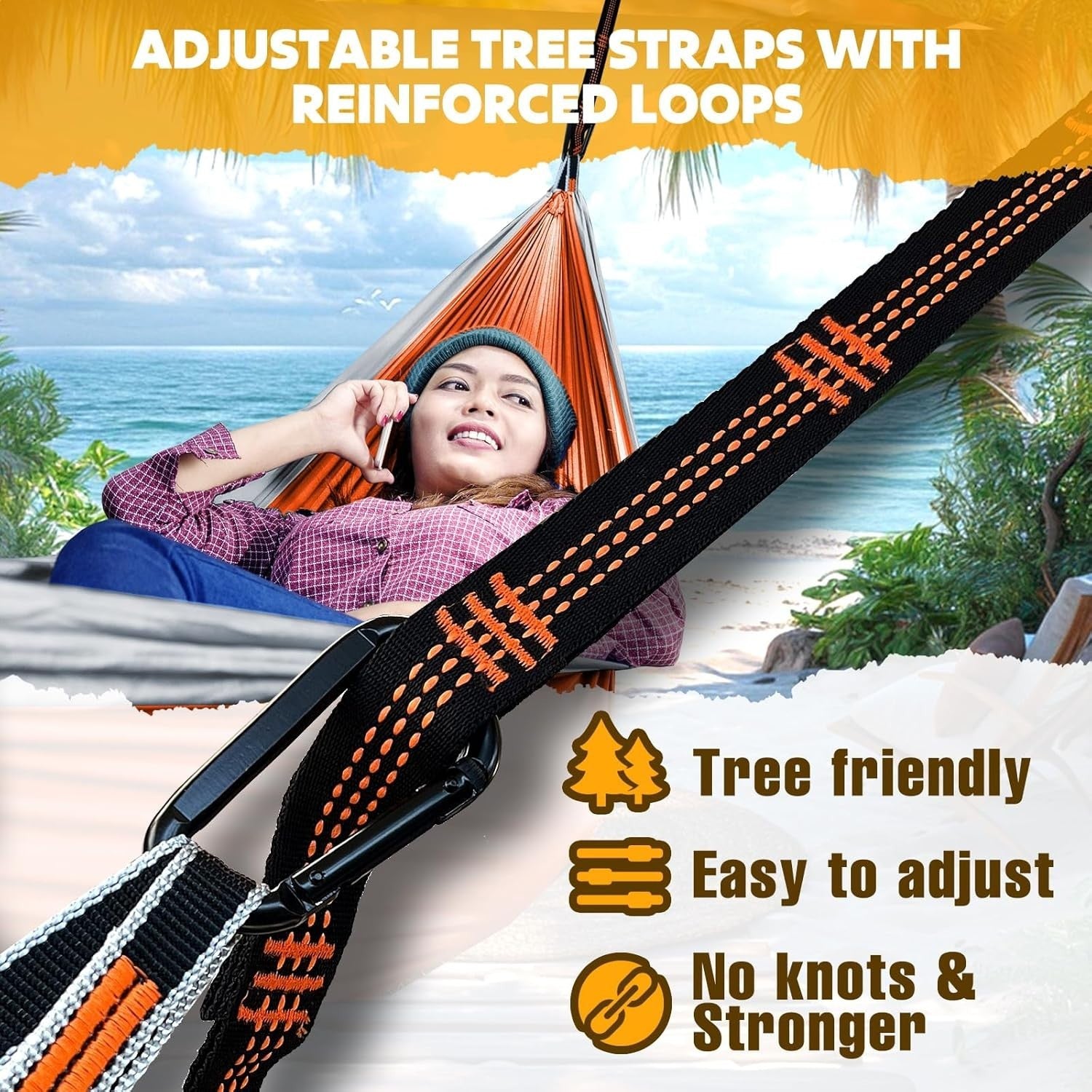 Ultralight Camping Hammock 300kg Load Quick Drying Portable 275x140cm