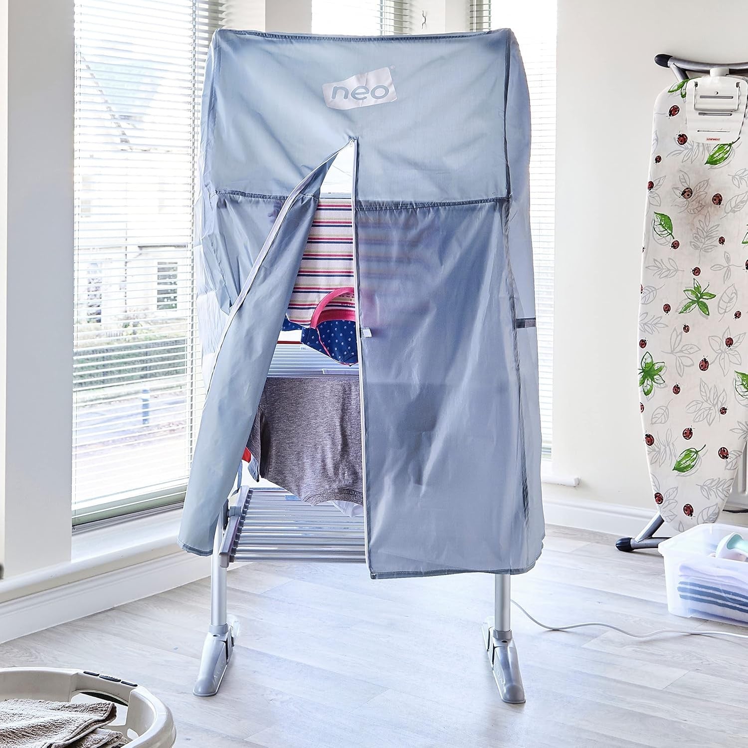 Heated Clothes Airer 3 Tier Electric Folding Indoor Drying Rack 36 Rails