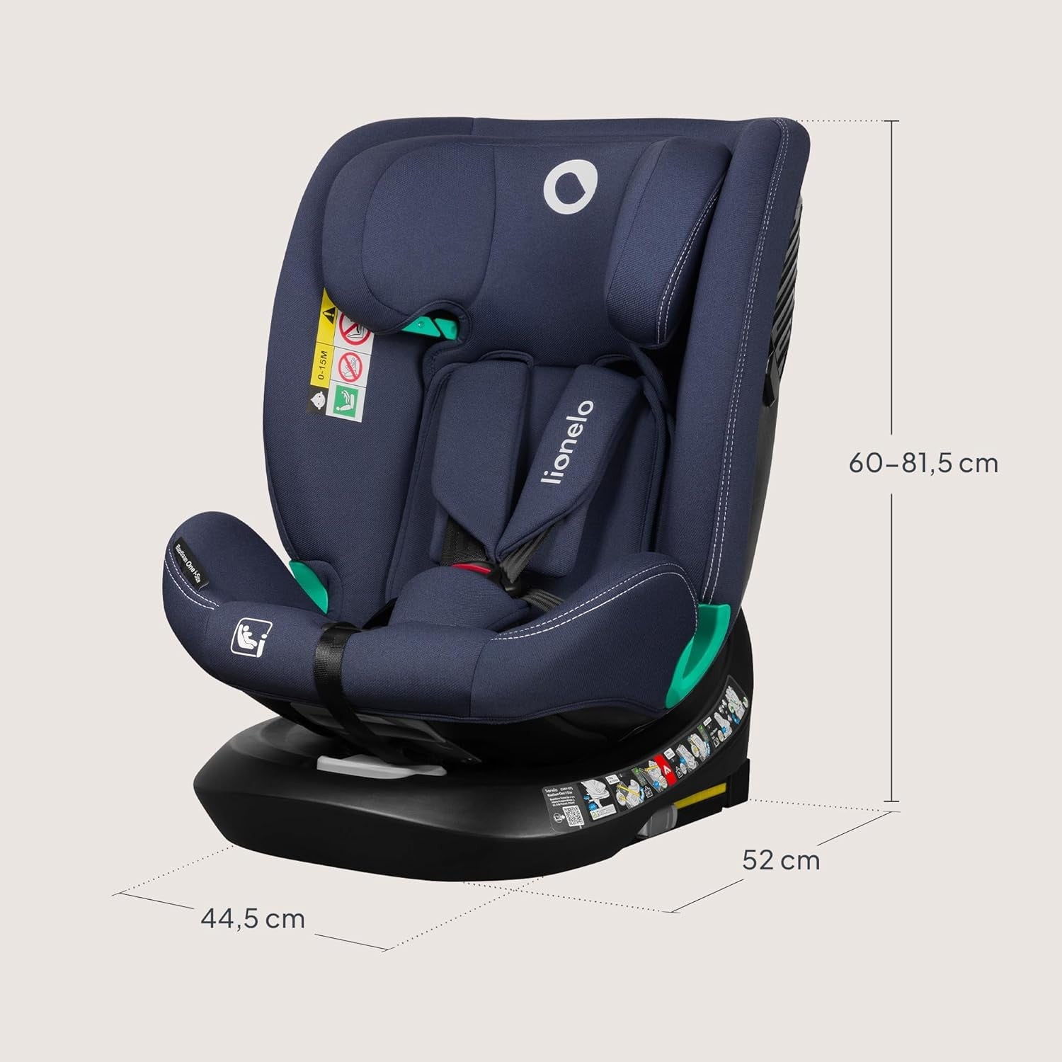 360° Swivel ISOFIX i-Size Baby Car Seat 0–12 Years & Forward Facing