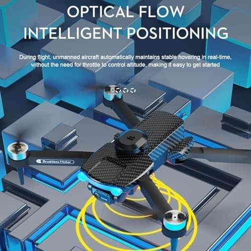 Foldable 8K HD Drone with Dual Camera, Brushless Motor & Obstacle Avoidance