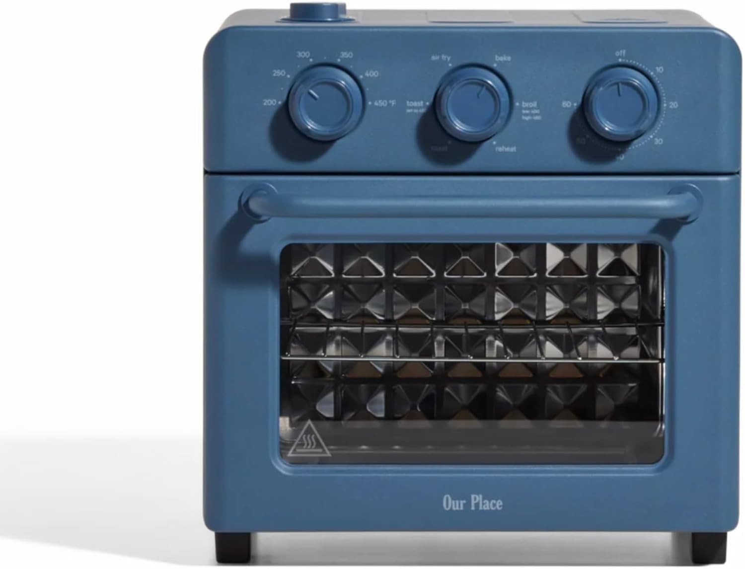 6-in-1 Air Fryer Toaster Oven Compact Steam Infusion Fast Preheat 12L Blue