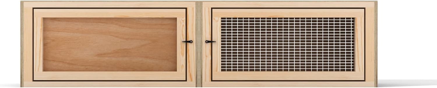 Indoor Stackable Small Animal Hutch 4ft Wooden Cage Rabbit Guinea Pig
