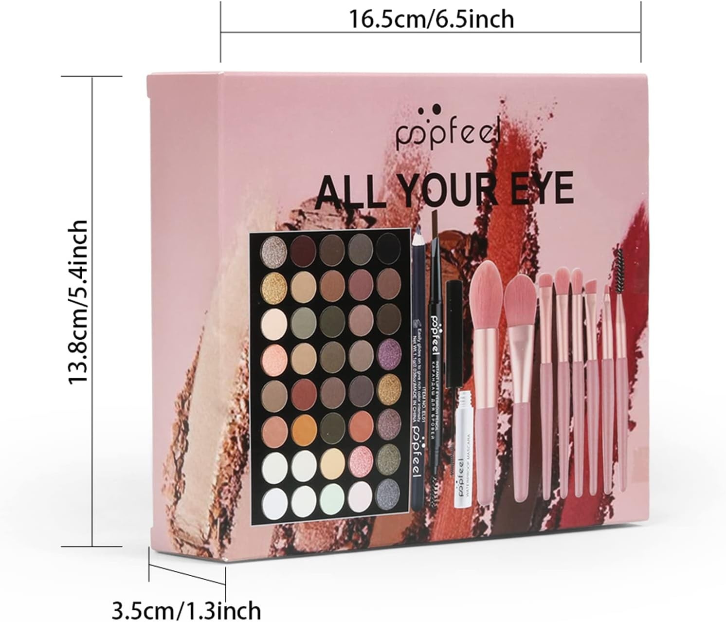 All In One Makeup Set 40 Colour Palette Gift Kit with Brushes