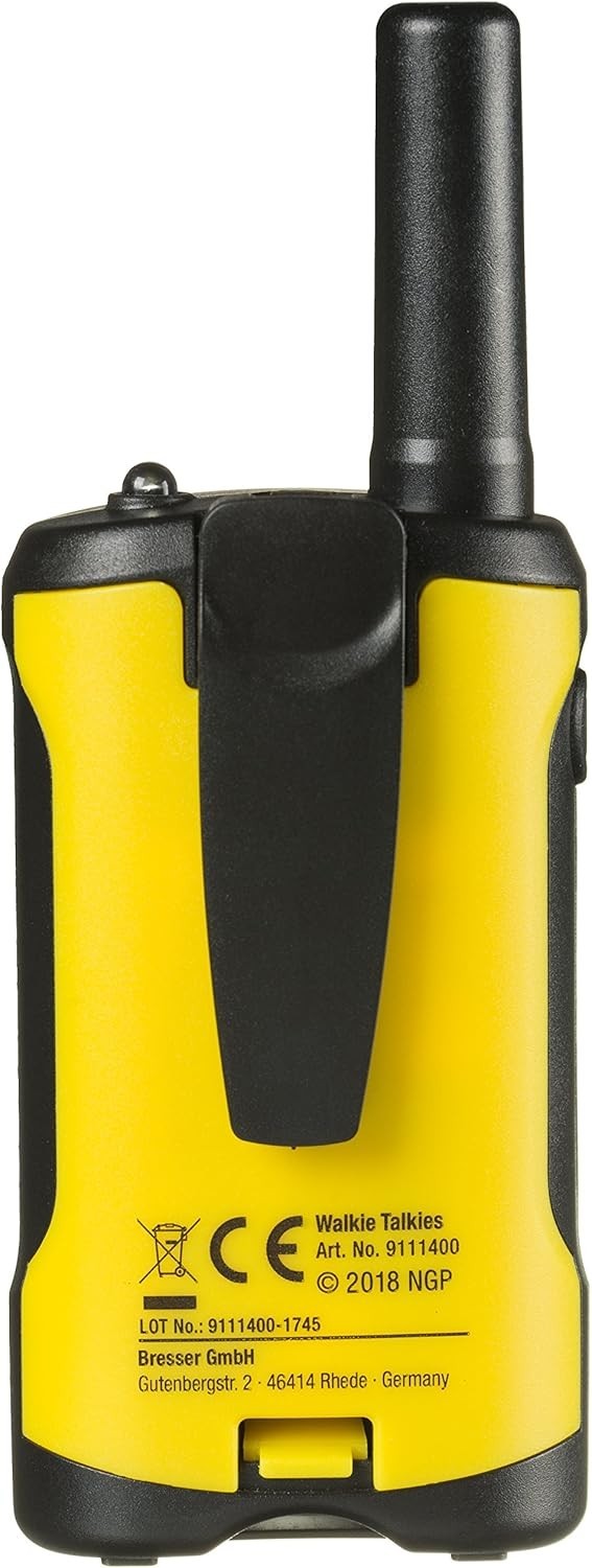 FM Walkie Talkies Long Range 6km 8 Channel LCD Flashlight Portable