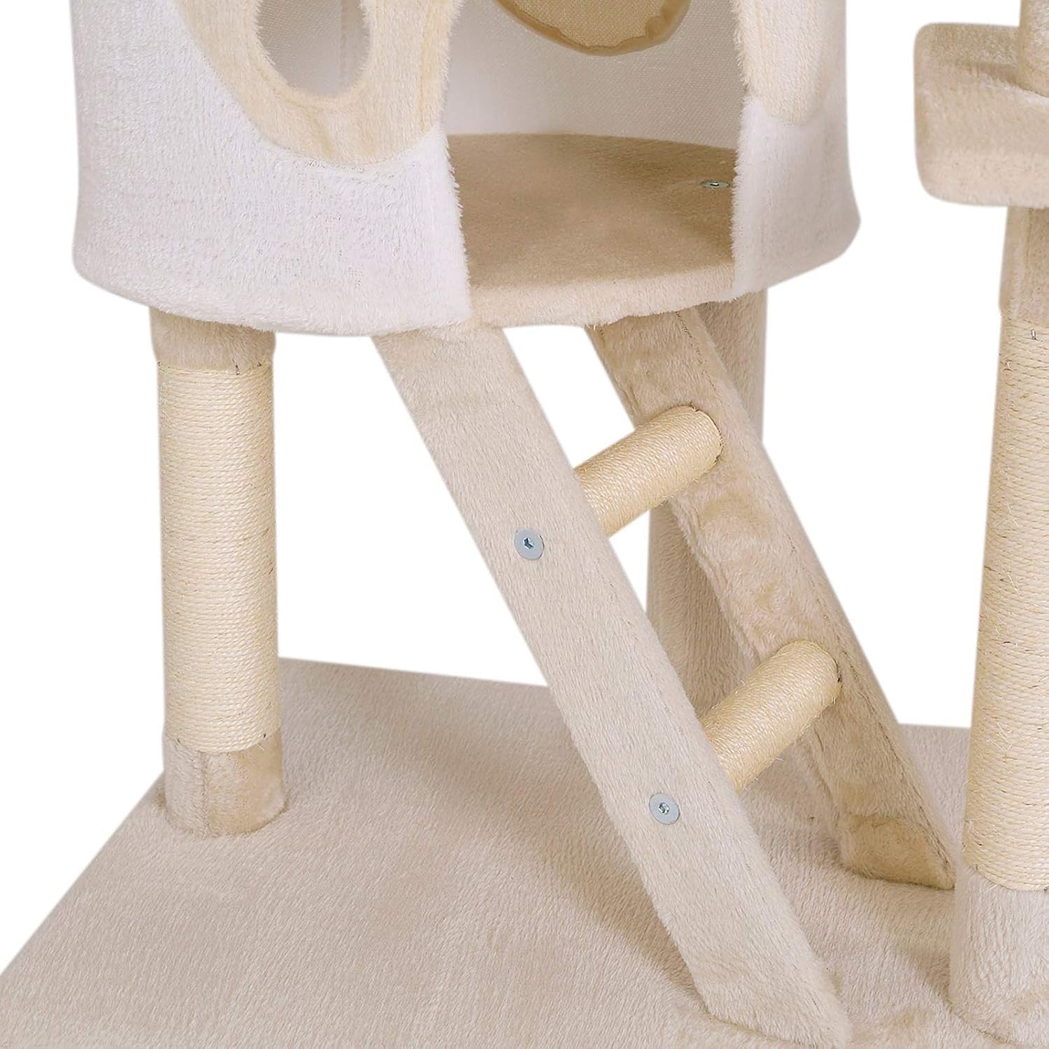Floor to Ceiling Cat Tree 240–260cm Adjustable Scratching Tower Climber