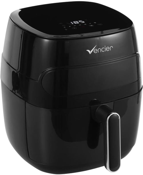 Digital Air Fryer 1350W Window LED Touch 6 Presets Rapid Air Low-Fat Cooking