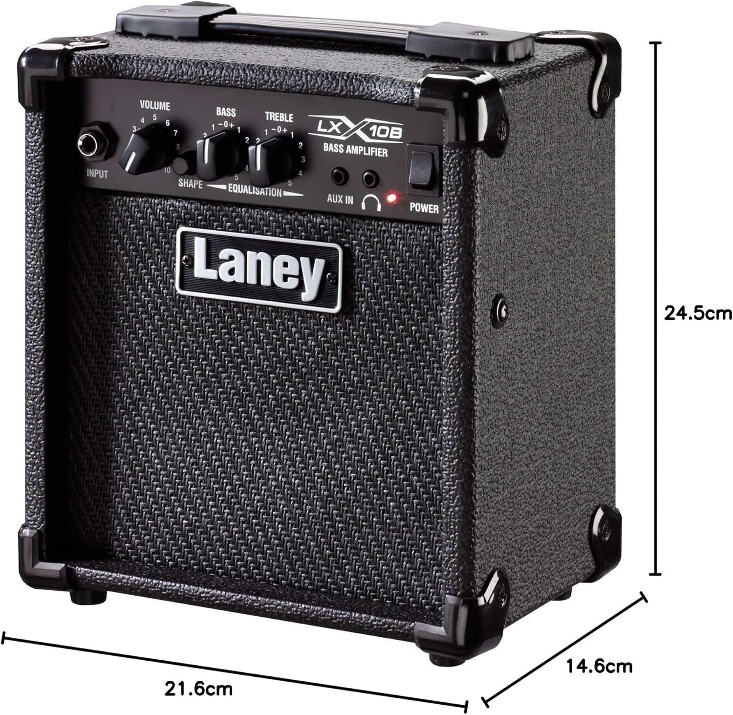LX10B 10W Bass Guitar Amp Portable Combo with Headphone & AUX