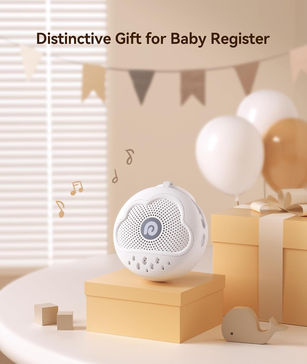 Portable White Noise Machine Baby Safe Silicone Sleep Sound 21 Sounds