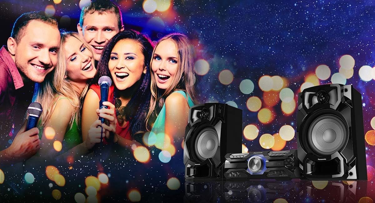 650W Bluetooth Hi-Fi System | Karaoke, D.Bass, LED Lights, Dual Mic Inputs