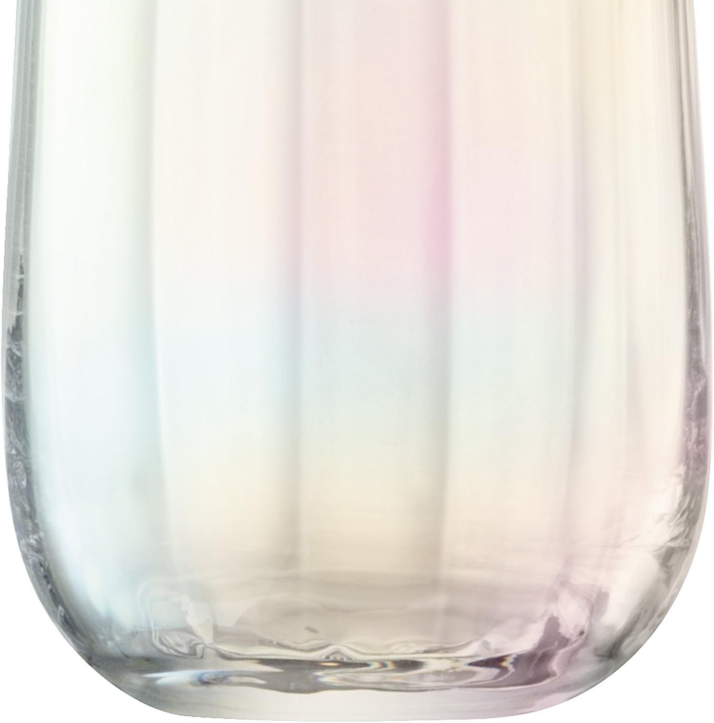 Tall Glass Vase 36cm Mother of Pearl Decorative Flower Vase Handmade